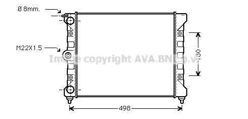 AVA QUALITY COOLING Радиатор, охлаждение двигателя VW2039